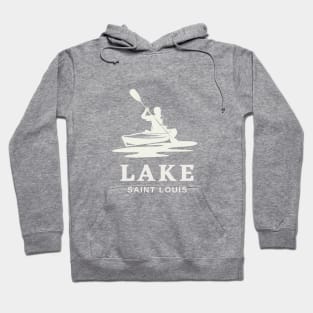 Lake Saint Louis Man in a Kayak Hoodie